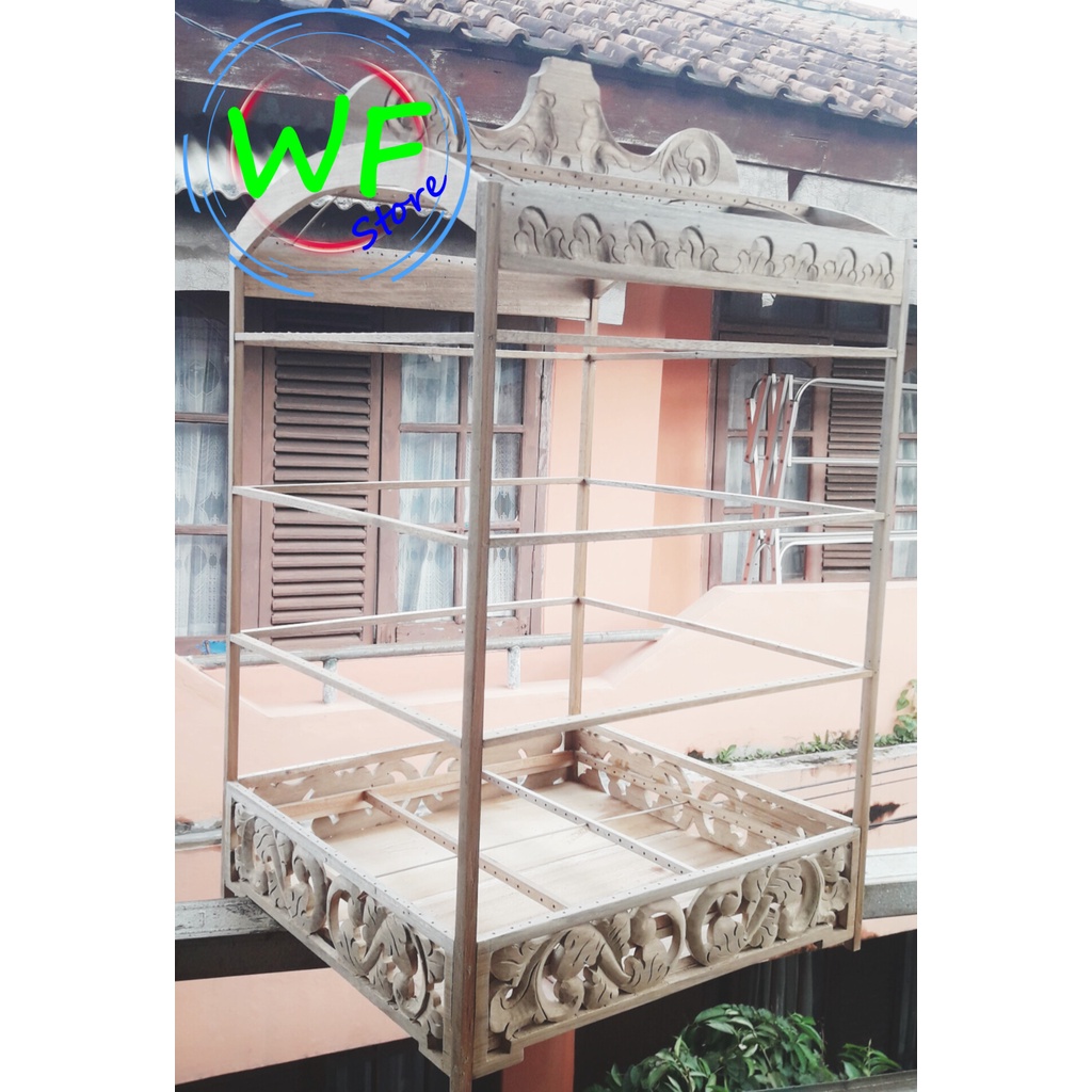 Sangkar burung ukir no.1,2,3 kayu jati