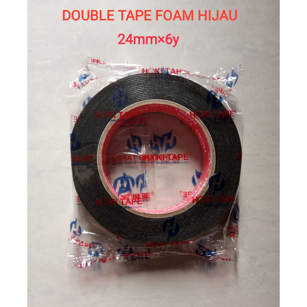 

Double Tape Foam Hijau 24x6y Dobel Tape Busa Solasi Bolak-Balik Foam Tape Perekat Serbaguna