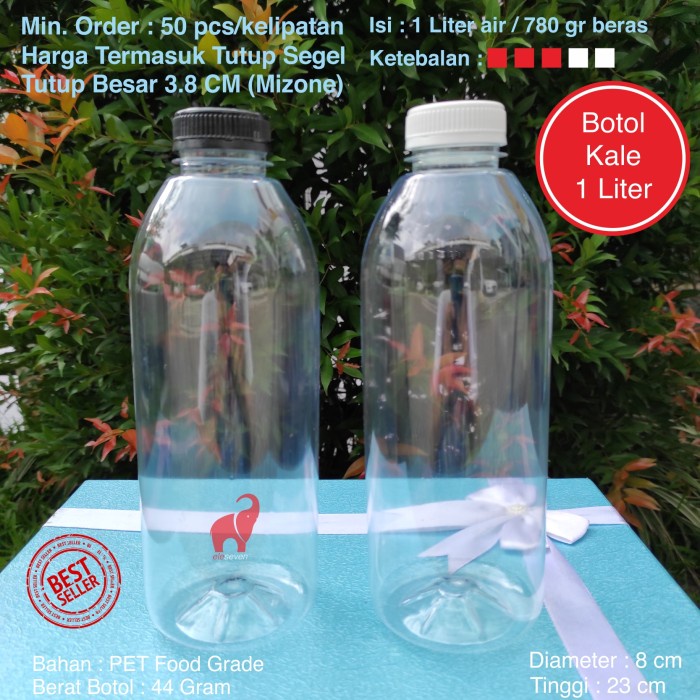 [HGTDA] Botol Plastik Kale 1 Liter - Botol Kale 1 Liter Pet