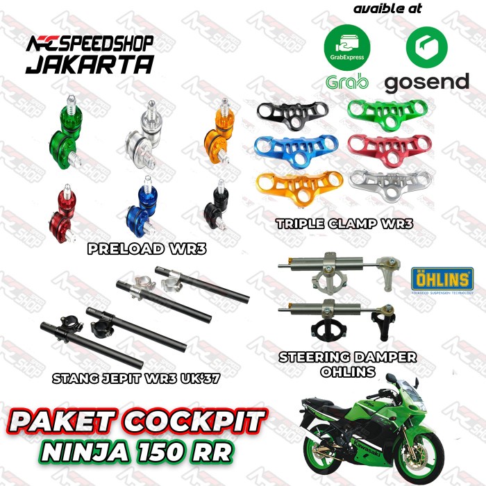 Paket Cockpit Ninja 150Rr Preload - Stang 33Mm - Stabilizer Ohlins #Original