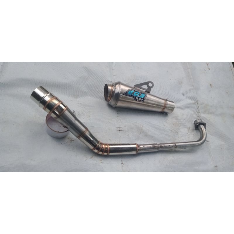 Knalpot racing DOS Muffler for bebek Jupiter Vega Supra smas Revo Blade Astrea grand Astrea legenda 