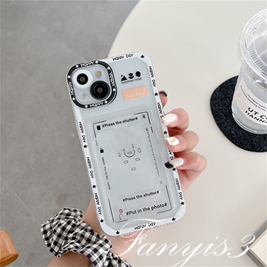 Realme C53 C55 10 C35 C33 C31 C30 C25Y C21Y C25 C25s C12 C21 C20 C20A C11 8i 8Pro C15 5 5i 5s 6i C3 Narzo 50i 50A Kesederhanaan Bergaya Tempat Kartu Phone Case Bening TPU Soft Cover Pelindung