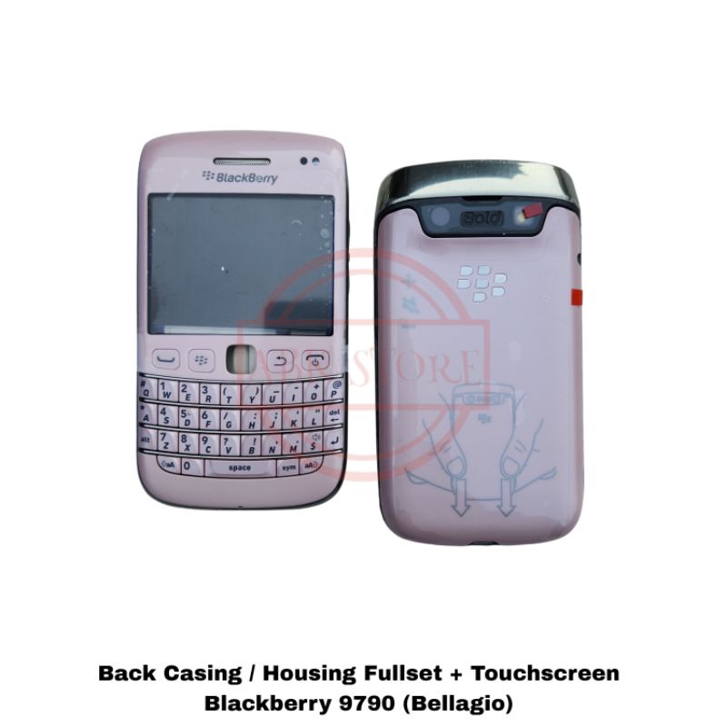 BACK CASING HOUSING FULLSET + TOUCHSCREEN BLACKBERRY 9790 / BB BELLAGIO / ONIX 3 KESING BACKDOOR