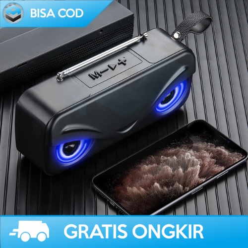 SPEAKER BLUETOOTH DENGAN FM RADIO MINI SPEAKER SUARA NGEBASS 1200MAH