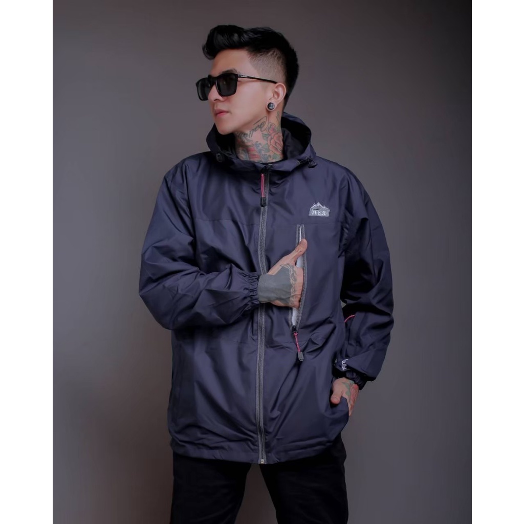 The Bojiel - Jaket Bojiel Pria Jaket Parasut Jaket Outdoor Jaket Distro Navy