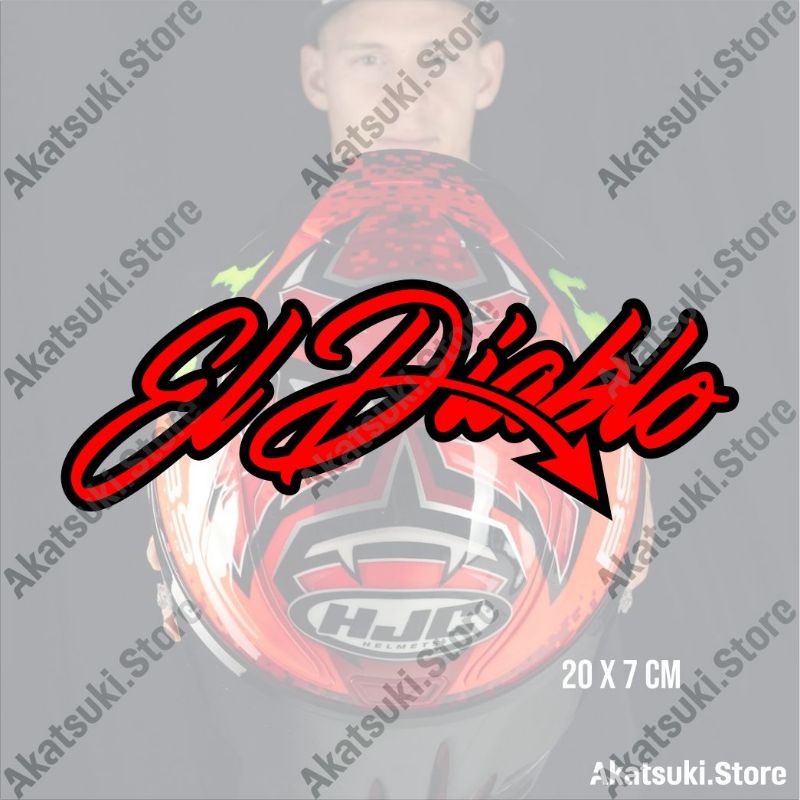 Stickers Fabio Quartararo El Diablo 20 Devil Logo - Ref.d18828 | MPA Déco - Foto 1