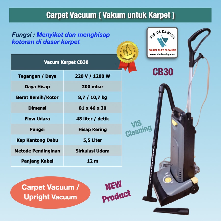 Carpet Vacuum CB30 ( Vakum Khusus Karpet )