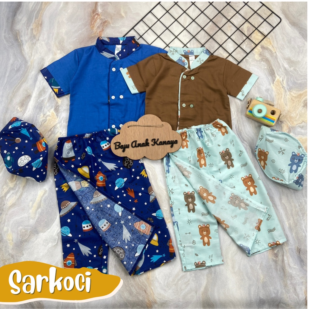 6bln-3TH BAJU MUSLIM KOKO SARKOCI ANAK BAYI by Little Koda ver 2 (SNI)