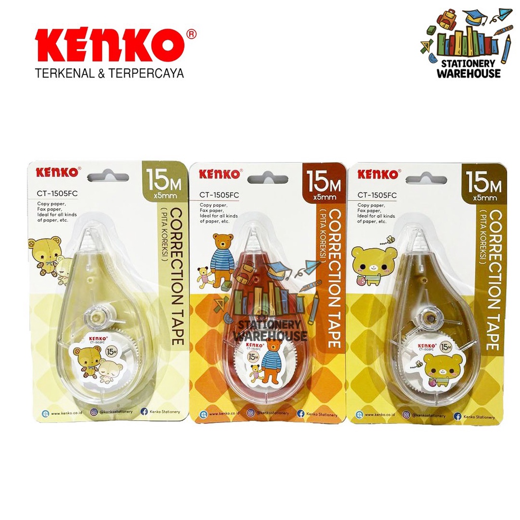 

Pita Koreksi Correction Tape KENKO CT-1505FC Fancy 15 M x 5 mm