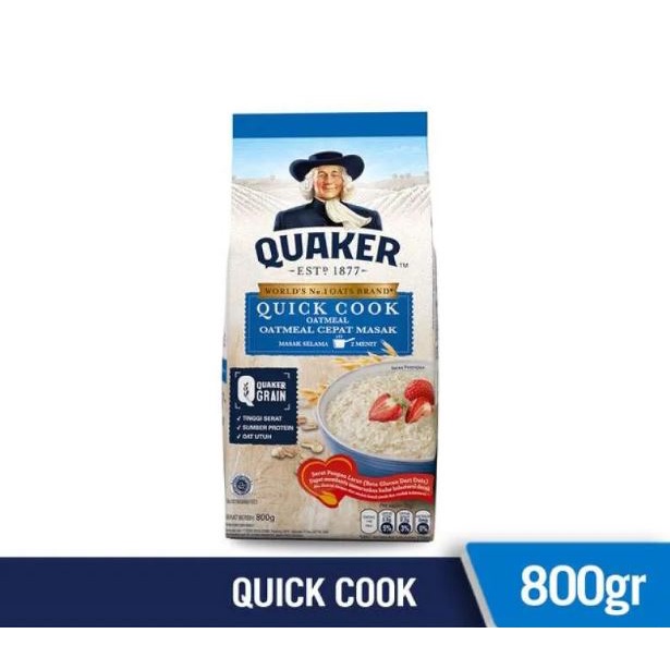 

QUACKER 800GR MAKANAN INSTAN OATMEAL SEREAL BUBUK BERNUTRISI QUAKER OAT
