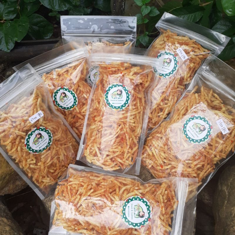 

Kentang mustofa pedas manis camilan pedas 100 gram