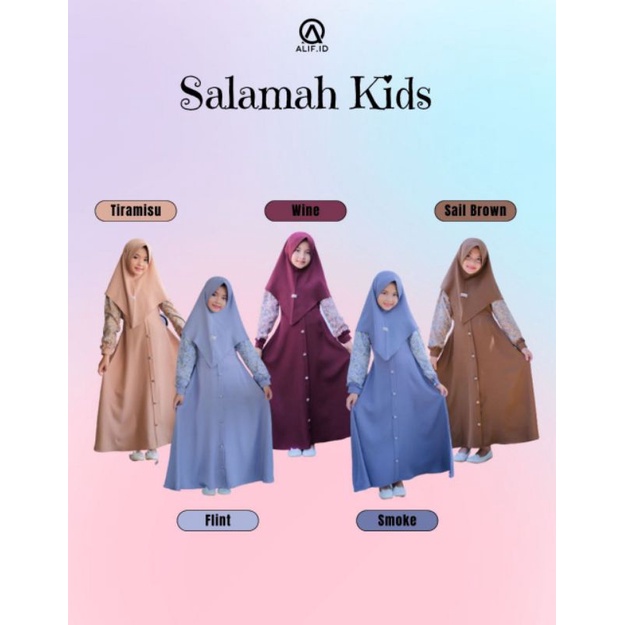 Salamah dress mom n kids by alif id