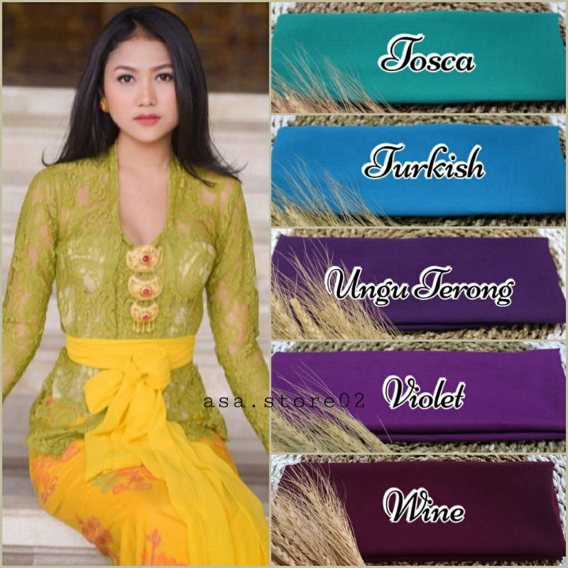 Obi SELENDANG Kebaya Selendang Wisuda Tanpa Bros Obi Belt//SELENDANG HICON Bali