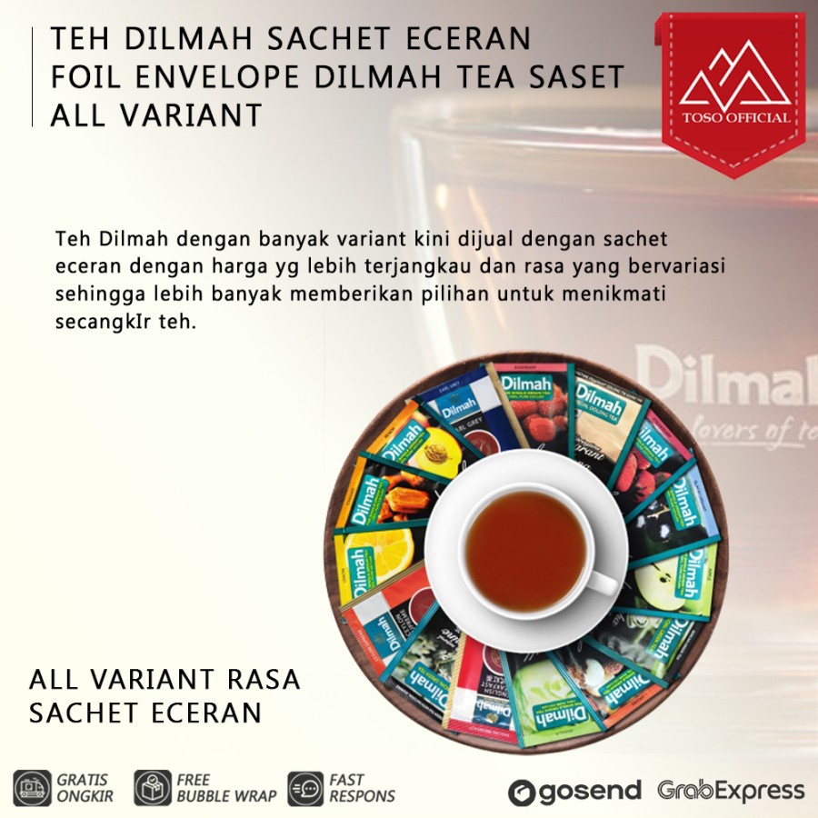 

TEH DILMAH SACHET ECERAN ( ALL VARIANT) FOIL ENVELOPE DILMAH TEA SASET