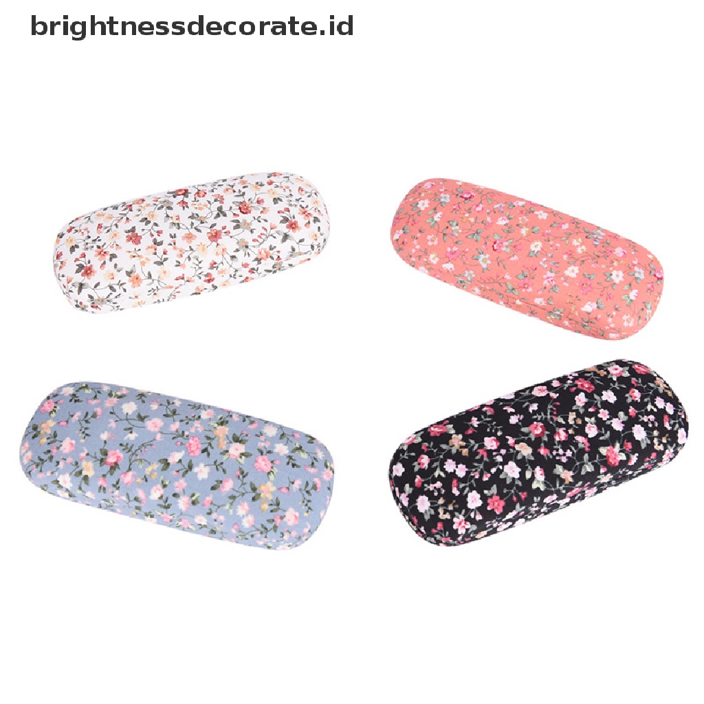 [Birth] Sunglasses Box portable Flower Sunglasses Hard Glassesbox Kotak Perlindungan Kacamata [ID]