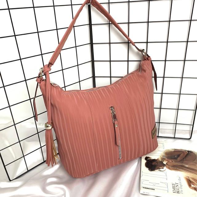 Tas Hobo Bahu Tote Bag Fashion Wanita Korea Elegan Ivy