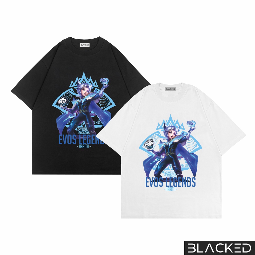 KAOS OVERSIZED HARITH EVOS LEGENDS M1 / OVERSIZE TEES / BAJU OVER SIZE MOBILE LEGENDS