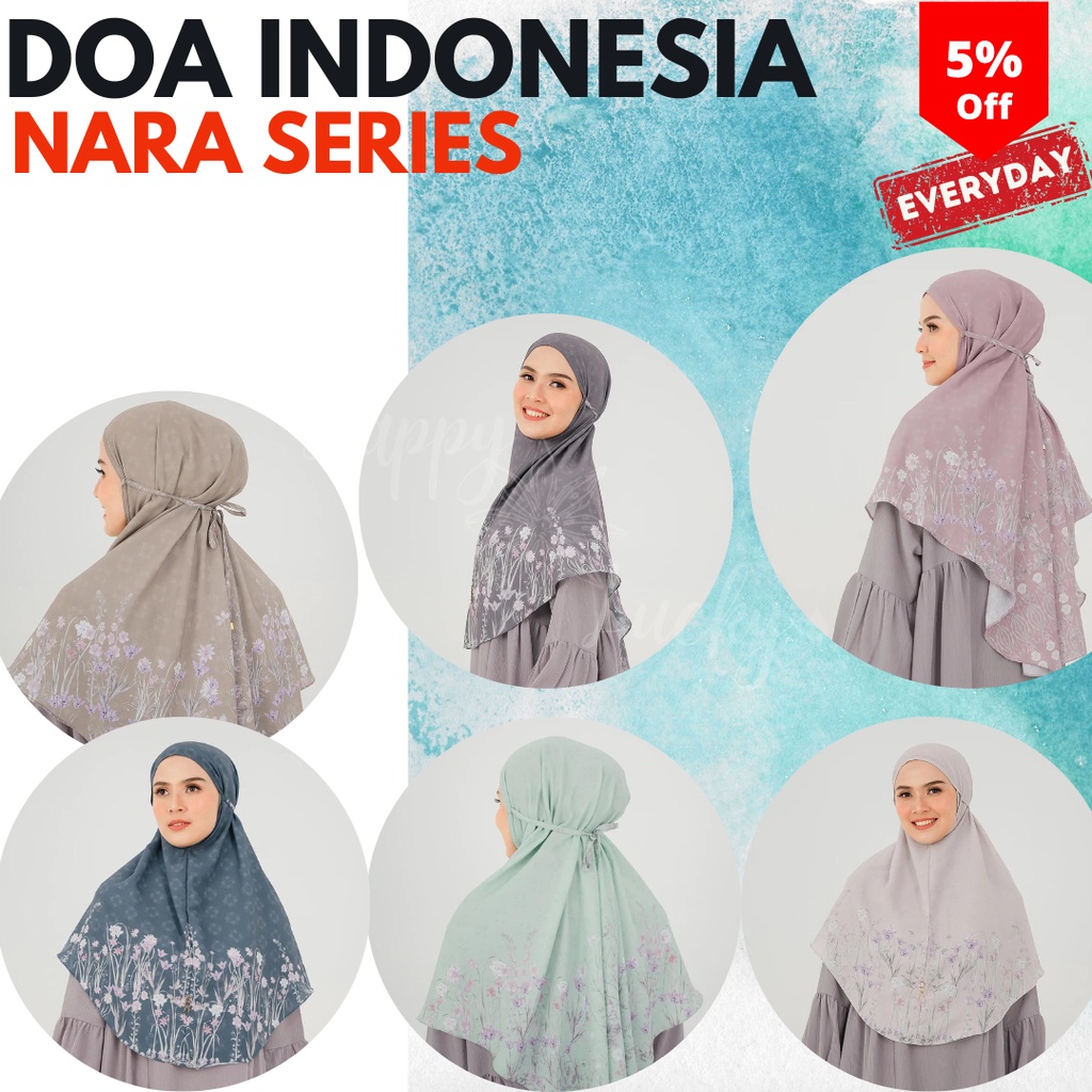 Promo DOA Khimar/Bergo (Jilbab/Hijab Instan) - Baiti Nara Series - BUKAN REJECT