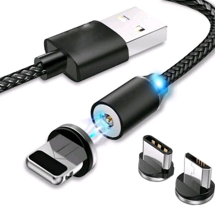 KABEL DATA 3 IN 1 FOR LIGHTING / MICRO USB / TYPE-C X-CABLE METAL MAGNETIC