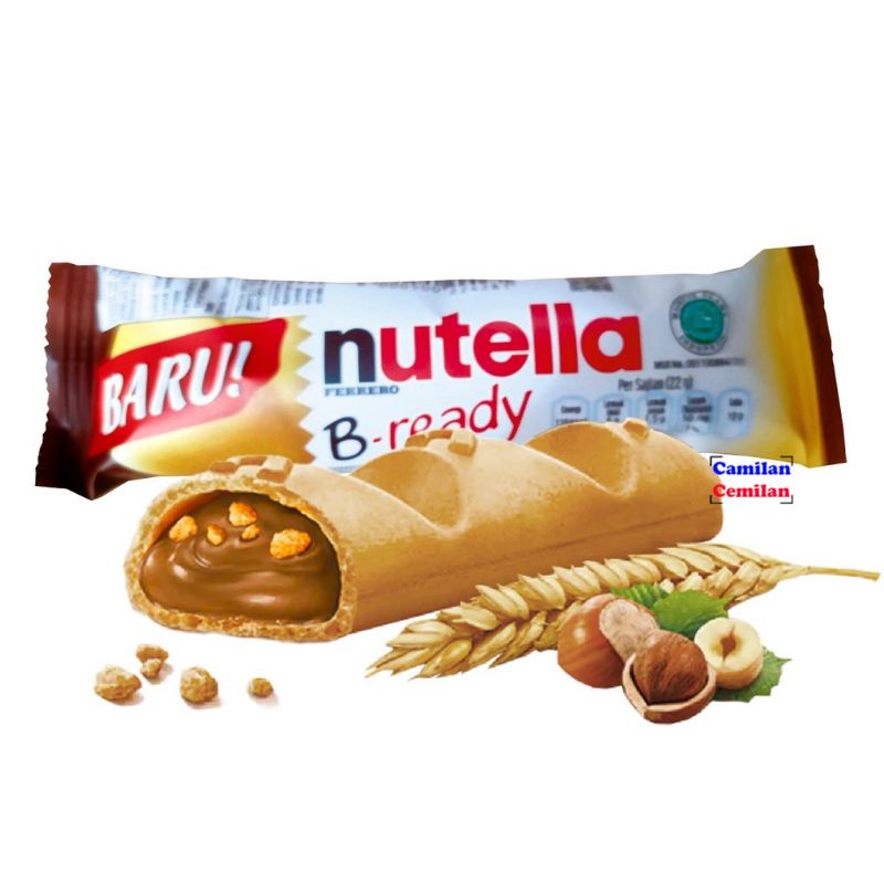 

Nuttella B-Ready Ferrero Bready 22g inport Italia / Wafer Lezat