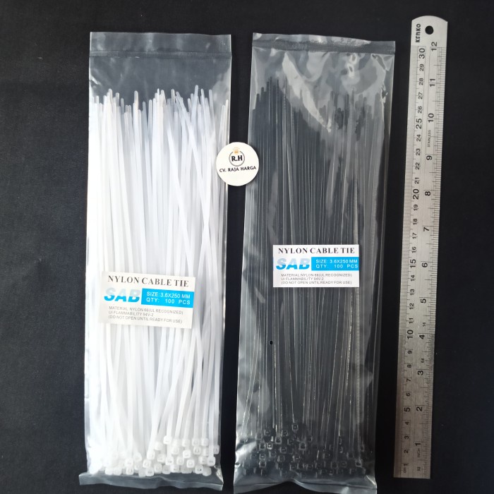 

Dasi Kabel / Pengikat Kabel / Kabel Tie / Cable Tie 25cm / 250mm