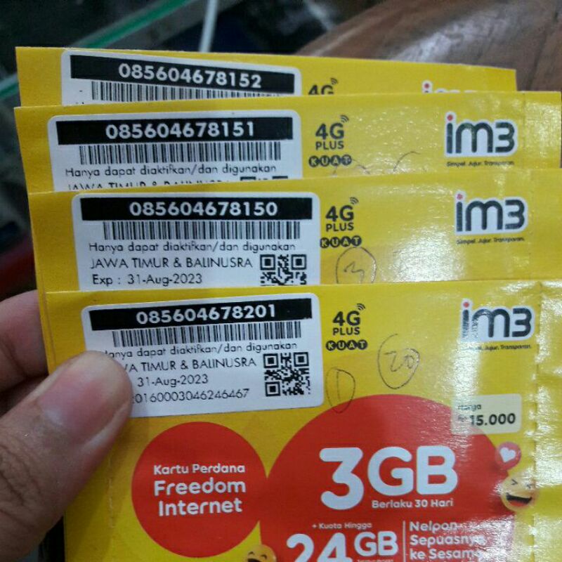 PERDANA KARTU PAKETAN KUOTA INDOSAT IM3 3GB