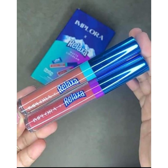 TIKTOK - IMPLORA X RELAXA MATTE LIP CREAM /BARLEY/GRAPE LIMITED EDITION