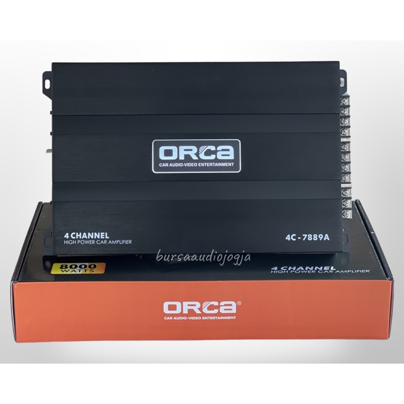 Power 4 Channel Audio Mobil Power Orca 7889 A Amplifier 8000 Watts