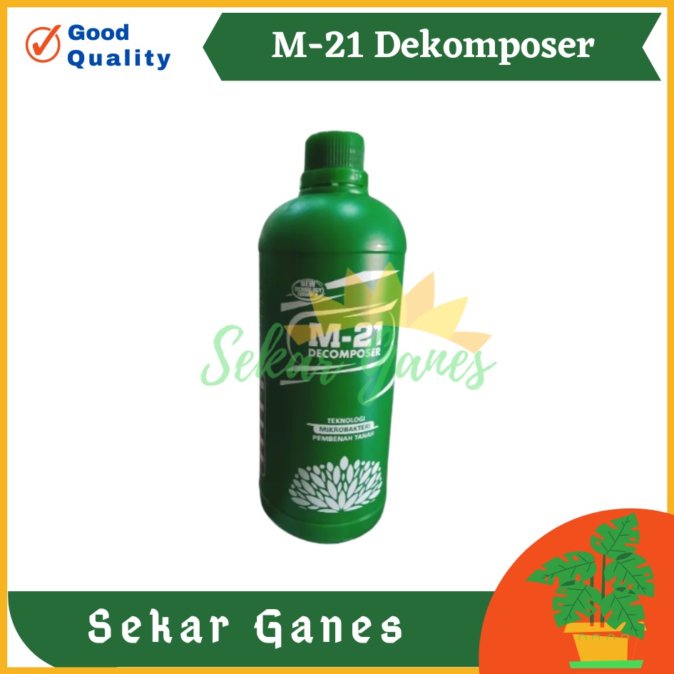 Sekarganes M-21 Decomposer 1 Liter Pupuk Organik Cair Mikrobakteri Pembenah Tanah Bioaktivator Kompos