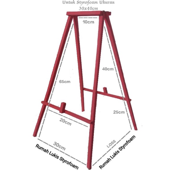 

Meja Lukis/jagrak styrofoam 30x40cm