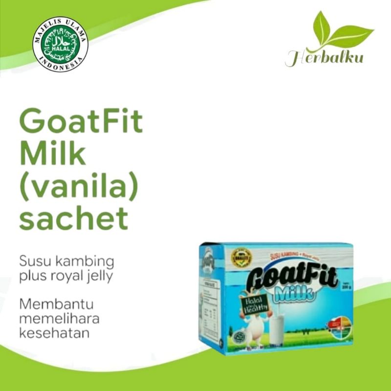 

Goatfit Milk original 10 sachet susu kambing etawa
