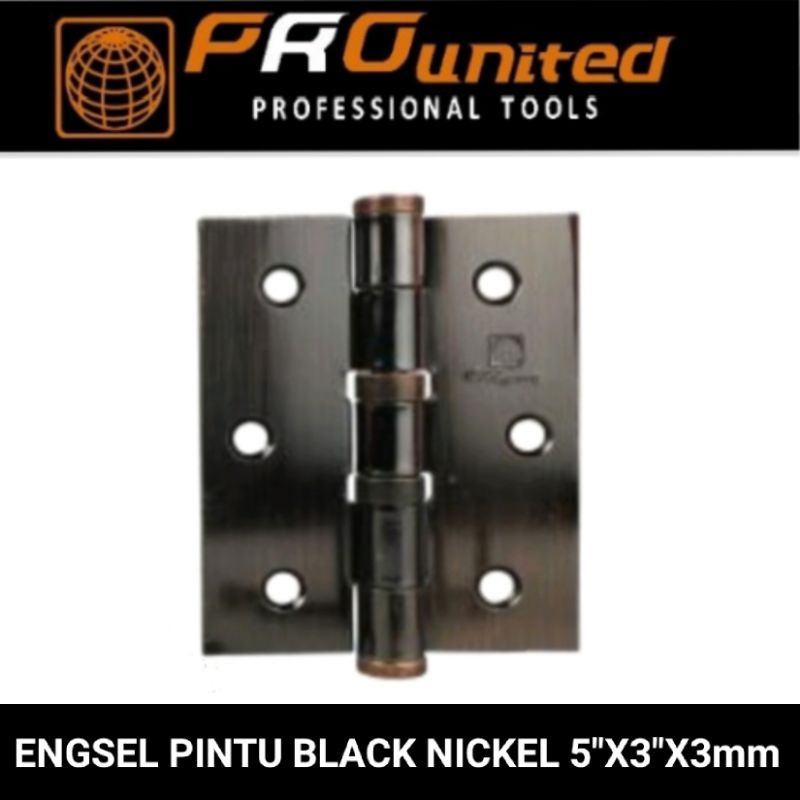 engsel pintu black nickel pro united best quality product