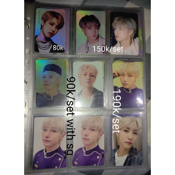 Renjun Holo Reso pt 1 Holo Reso pt 2 set, Renjun sg22 set + bene, Renjun Photopack sg22, Renjun sg21