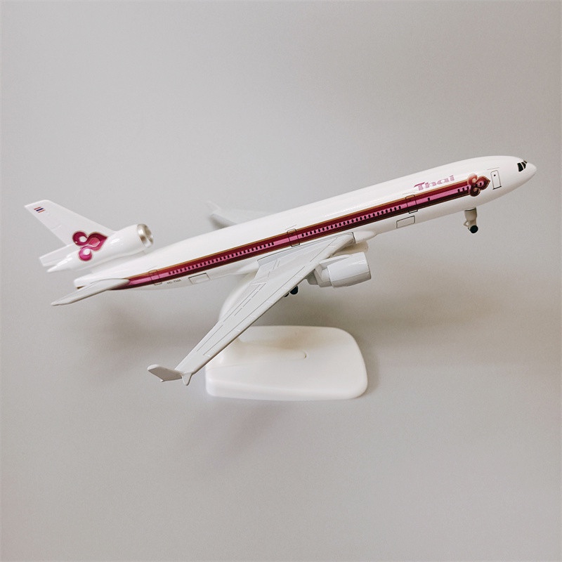 Thailand THAI Airways MD-11 Diecast Pesawat Model Air THAI Airlines MD11 Model Pesawat Pesawat Dengan Roda