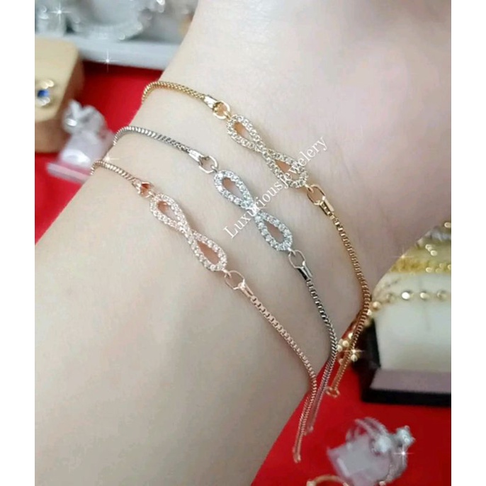 Gelang tangan serut infinity baru