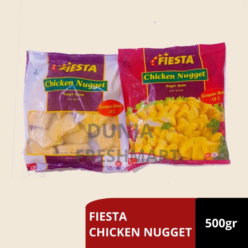 Jual Fiesta Chicken Nugget Kemasan Putih Merah Gram Daging Ayam Olahan Naget Ayam Nuget Ayam