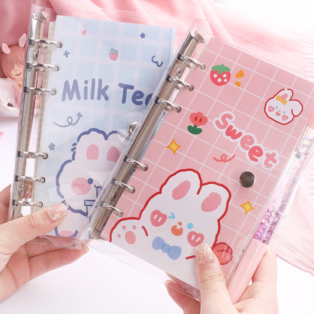 

TOPER Binder Note A6 100 lembar Lucu Karakter Character Daily Planner Aesthetic Estetik