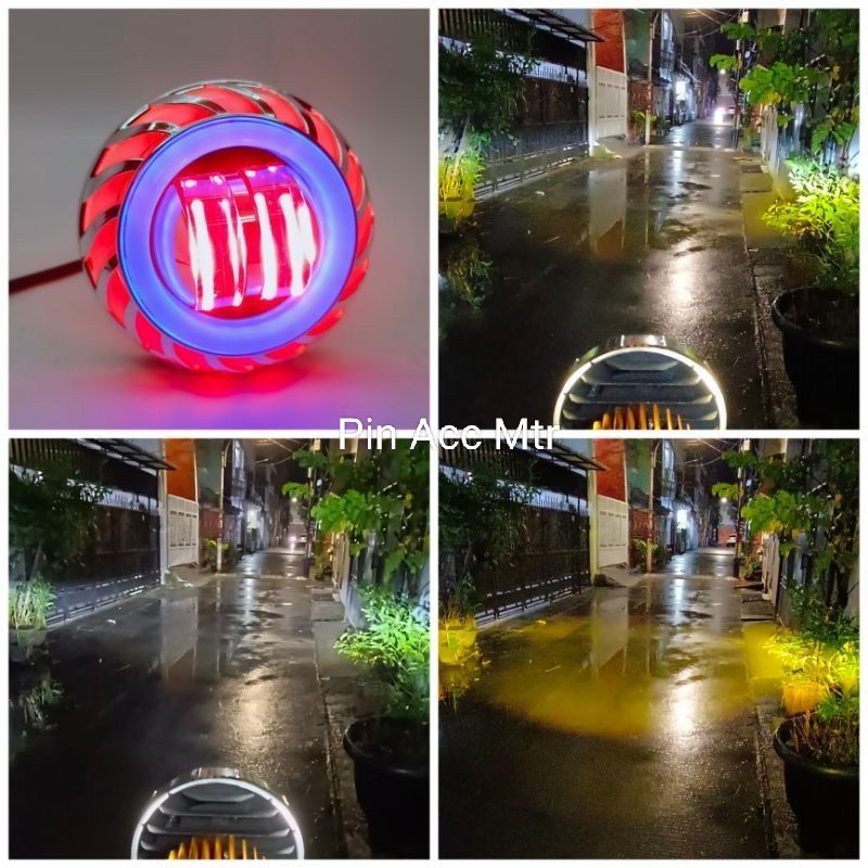 Lampu Utama/Lampu Projie Daymeker 3.5inch /8.9cm / DC 12/24Volt/40wat /Lampu Utama Kuning/Putih/LED Projie AE DE Red Blue Red