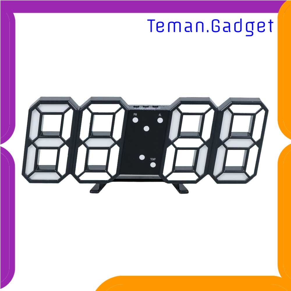 TG-PJM Taffware Jam Meja LED Digital Clock - TS-S60-W