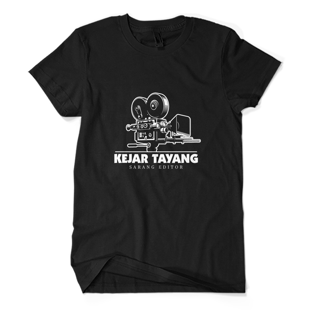 Baju Kaos Pria KEJAR TAYANG Film Maker Cameraman KAOS KAGE