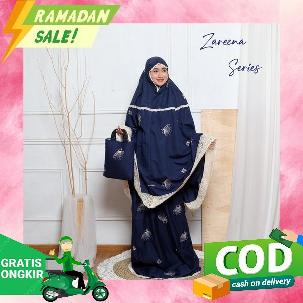 Bisa Cod Mukena Madeena/ Mukena Cringkle Airflow/ Mukena Dubai/ Mukena Arabia Viral/ Mukena 3 In 1/M