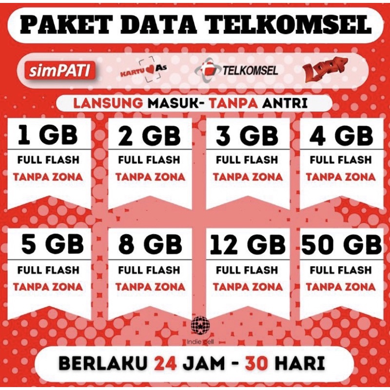 Kuota Telkomsel Bulanan Murah Super Seru / Combo Spesial / Combo Sakti