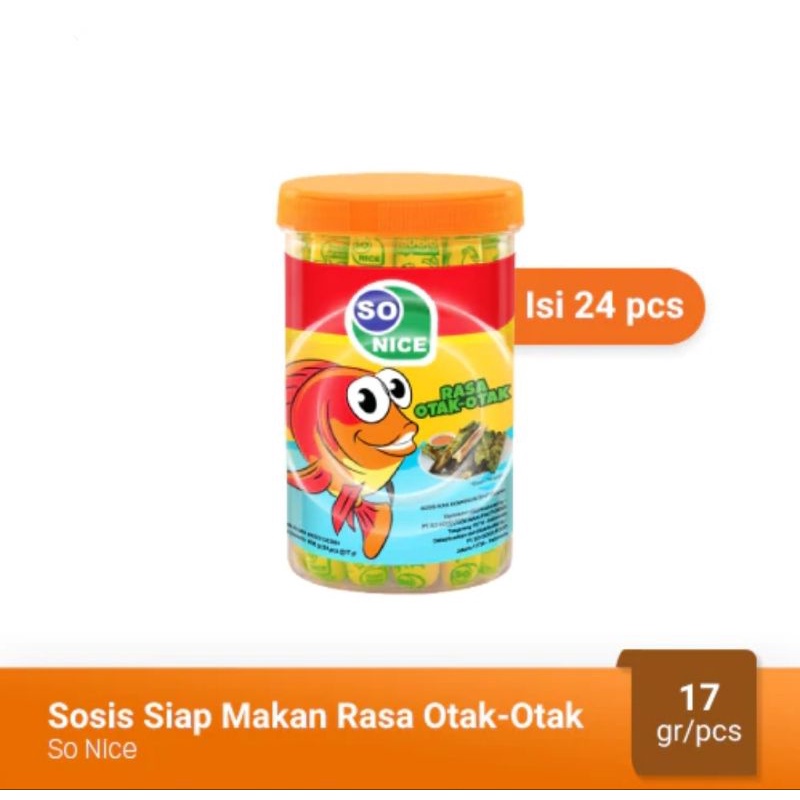 

Sosis SONICE Rasa OTAK-OTAK Sosis Ikan Kombinasi Siap Makan