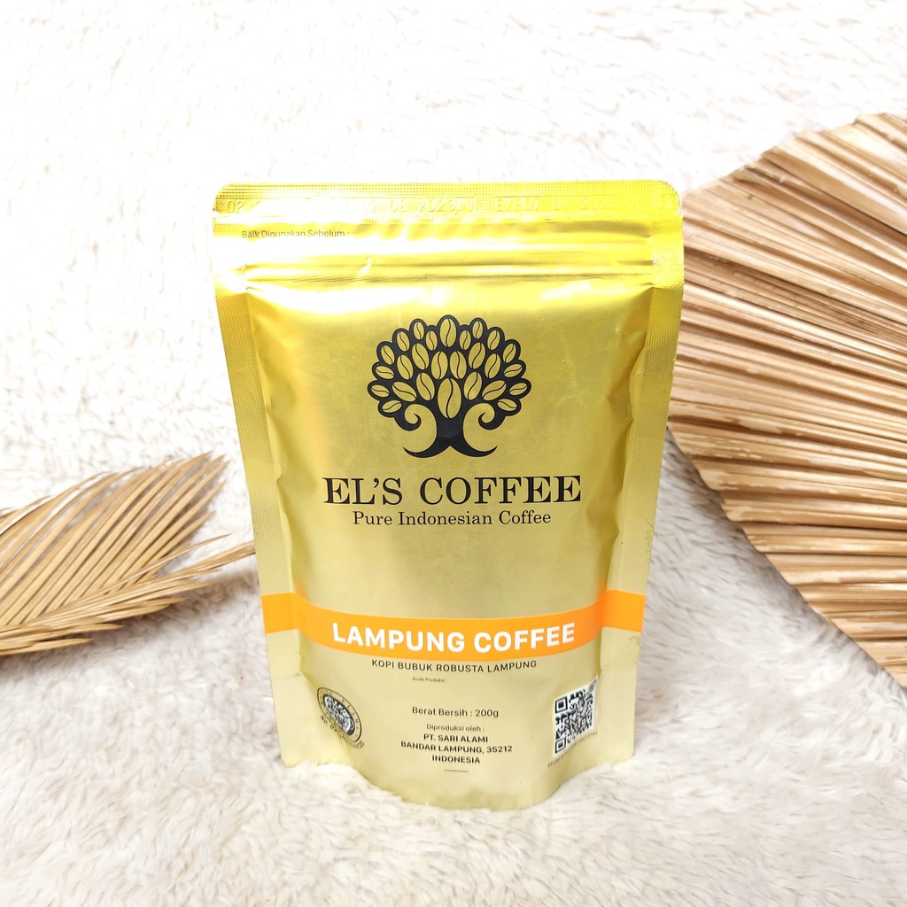 

Coffee Lampung Kopi Els Coffee Gold Special Caculs Snack 200 Gram