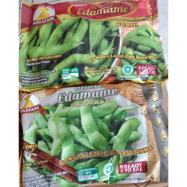 

Edamame Frozen Segar Ready To Eat Original