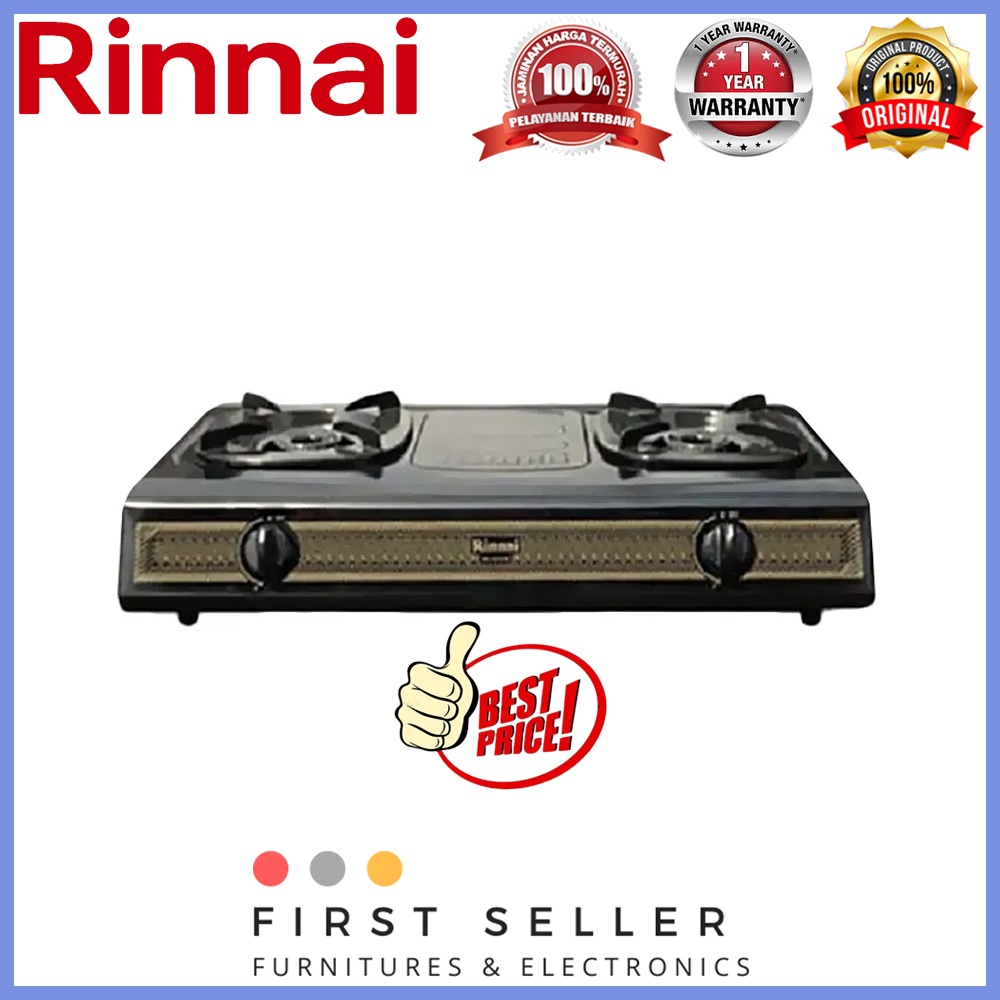 RINNAI KOMPOR RI 522S / RI-522S (2 TUNGKU) GARANSI RESMI