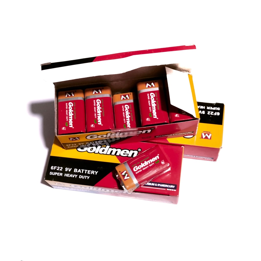 Baterai/Battery/Batere Goldmen Super Power 9V Batre 9V Goldmen Super Power baterai kotak 9 volt battery batre 9v Goldmen