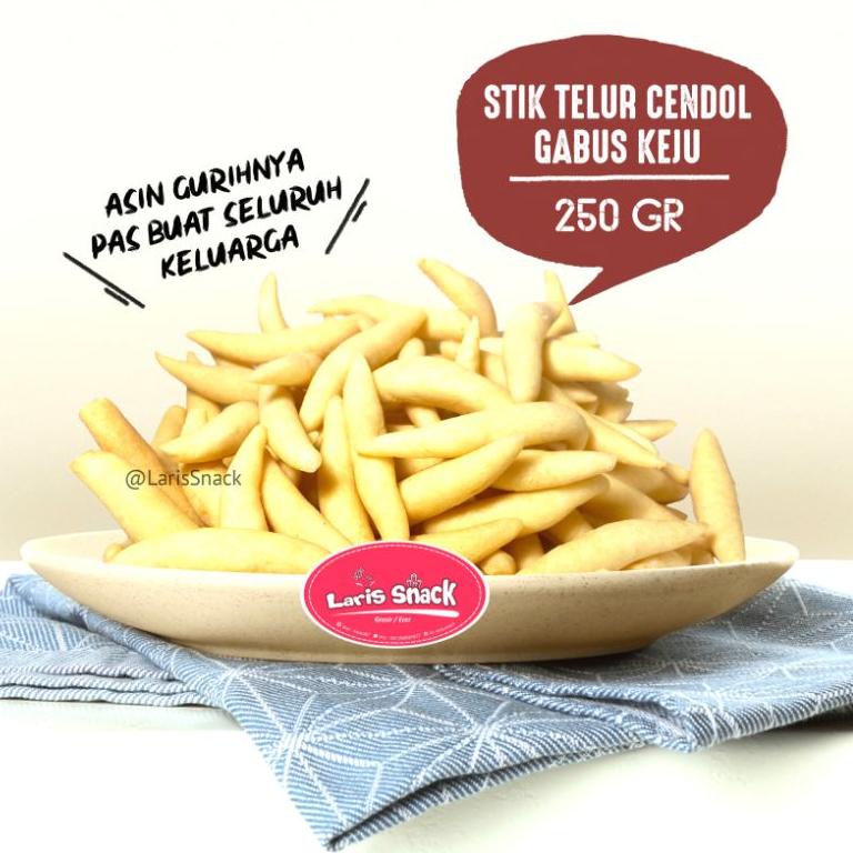 

Harga Termurah _ Stik Telur Cendol Gabus Keju Sarikaya Renyah Snack Kiloan Curah 250gr ♒