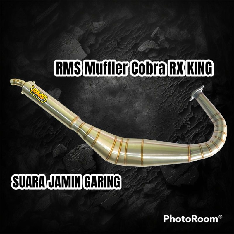 KNALPOT RX KING KOLONG COBRA SUARA JAMIN GARING ORIGINAL RMS MUFFLER