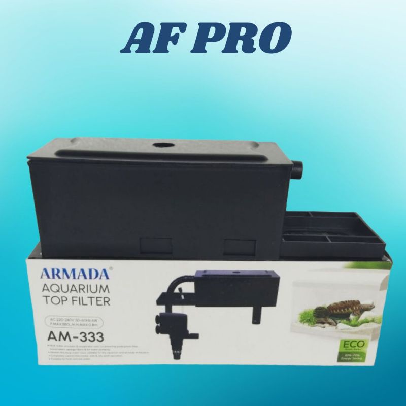 Promo Murah Pompa Aquarium Box Filter Lengkap Top filter ARMADA AM / KIYOSAKI AR / AQURA SP 333